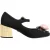 Dolce & Gabbana Zwarte Bloem Cristal Versierde Mary Jane Schoenen
