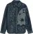 Scotch & Soda Overshirt Denim Jacquard Navy heren
