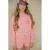 NoBell’ regular waist gebloemde sweatshort roze
