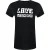 Love Moschino Groovy Logo Zwart T-shirt