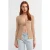 Slim-fit Ribbelgebreide Polo Blouse