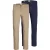 JACK&JONES Heren Multi-Pack Broeken, Marco Paspelzakken Lage Taille Chino’s, 2 Pack