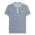 Lambretta Heren AW24 Geometrisch Poloshirt (Schemerig blauw)