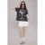 TRENDYOLMİLLA Dames Grijs Grafisch Kort Oversized T-shirts