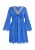 IZIA Zomerjurk  royal blue/koningsblauw / goud