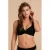 BEACHWAVE voorgevormde push-up bikinitop met textuur zwart