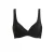 BEACHWAVE voorgevormde push-up bikinitop met textuur zwart