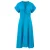 Turquoise midi-jurk met vlinderstrik