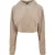 Dames sweatshirt met capuchon Urban Classics cropped velvet oversized