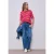 Street One Dames Gestreept shirt in Roze