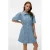VERO MODA denim A-lijn jurk medium blue
