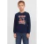 JACK & JONES JUNIOR kersttrui met print – donkerblauw