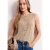 Street One Dames Gebreid gilet met glitter in Beige