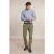 River Woods Custom Fit Cotton Checked Shirt Blue/white