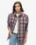 Superdry Vrouwen Geruit Overshirt met Borgvoering Rood