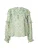 Peppercorn Blouse ‘Sophia’  turquoise / grasgroen / perzik / wit