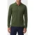 Tommy Hilfiger Fluid Cotton Flag Embroidery Zip Polo Shirt Mountain Pine