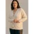 VERO MODA CURVE oversized gebreid vest met wol – ecru
