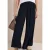 Cecil Dames Wide Legs broek met crêpe structuur in Blauw