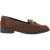 Dune London Globetrot suède platte loafers voor dames (Bruin)