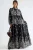 Comfort Fit Patroon Maxi Jurk met V-hals