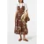 Scotch & Soda Cotton Seersucker Midi Dress Inky Sun Brown