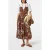 Scotch & Soda Cotton Seersucker Midi Dress Inky Sun Brown