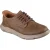 Skechers Garza Duran Leren Heren Taupe Sneakers