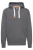 !Solid Sweatshirt ‘BennHood’  grijs gemêleerd / oranje / wit