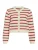 VILA Gebreid vest ‘VITrut’  donkerrood / wit