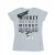 Disney Dames/Dames Mickey Mouse Zittend Katoenen T-Shirt (Sportgrijs)