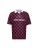 Dandalo Shirt  bordeaux / zwart / wit