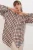 Overmaatse Geruite Crepe Blouse