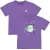 QPI T-shirt met backprint paars