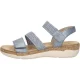 Remonte R6861-12 Sandalen Blauw Metallic Leer Dames – Blauw – 39