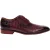 Giorgio Oxford-schoenen voor heren van Croc-volnerfleer (Maroon)