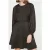 American Vintage Ls Round Collar Short A Dress Carbone