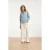 Smashed Lemon Lichtblauwe blouse met geborduurde sterren en hartjes |
