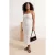 Trendyol Curve Dames Wit Effen Midi Mouwloos Casual Bodycon Grote maten Jurk