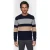 Scotch & Soda Soft Knit Crew Neck Stripe Regular Fit Pullover Sky Captain