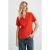 T-shirt met V-hals en korte mouwen