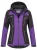 Arctic Seven Functionele jas  donkerlila / zwart