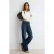 TRENDYOLMİLLA Dames Donkerblauw Effen Wijde pijp Hoge taille Jeans
