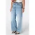 MS Mode wide leg jeans Plus Size met ceintuur – mediumblauw
