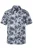 Men Plus Overhemd  navy / lichtgrijs / wit