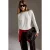 TRENDYOLMİLLA Dames Ecru Effen Lang, Regular fit Sweatshirts