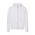 Fruit of the Loom Heren Classic Heather Hoodie met rits (Wit)