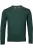 Baileys Regular Fit Trui V-halsdonkergroen, Effen
