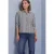 Overhemdblouse met strepen en rugprint