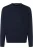 MAERZ Trui ronde halsdonkerblauw, Effen